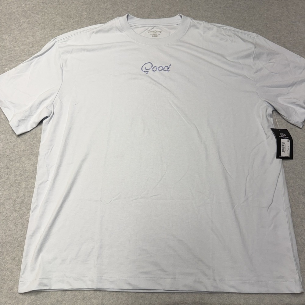 Good Good Shirt Mens XL White Charisma Boxy Graphic Tee Tagless Golf Logo